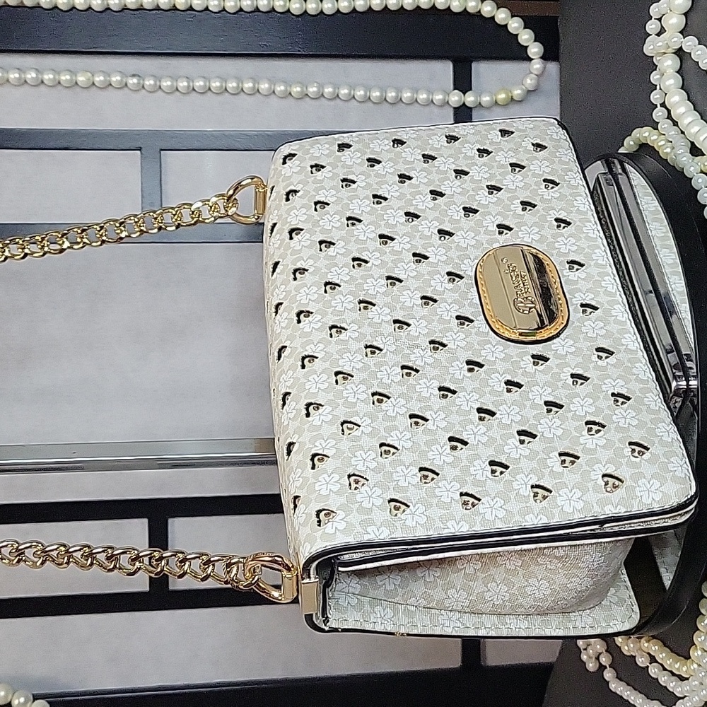 Handmade Italian Crystal Stud Crossbody Bag by Brangio NWT $185 - Picture 13 of 15